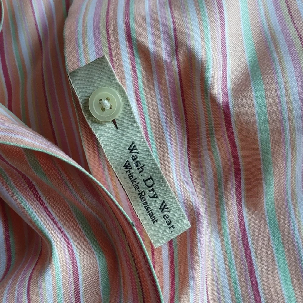 Vintage Eddie Bauer Wrinkle Resistant 100% cotton Sleeveless button-up shirt. - Picture 9 of 9